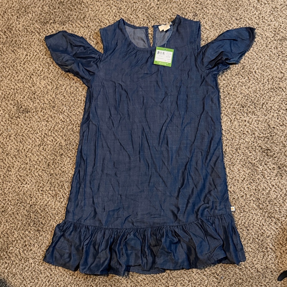 Kate Spade Navy Kids Dress with Ruffle Hem